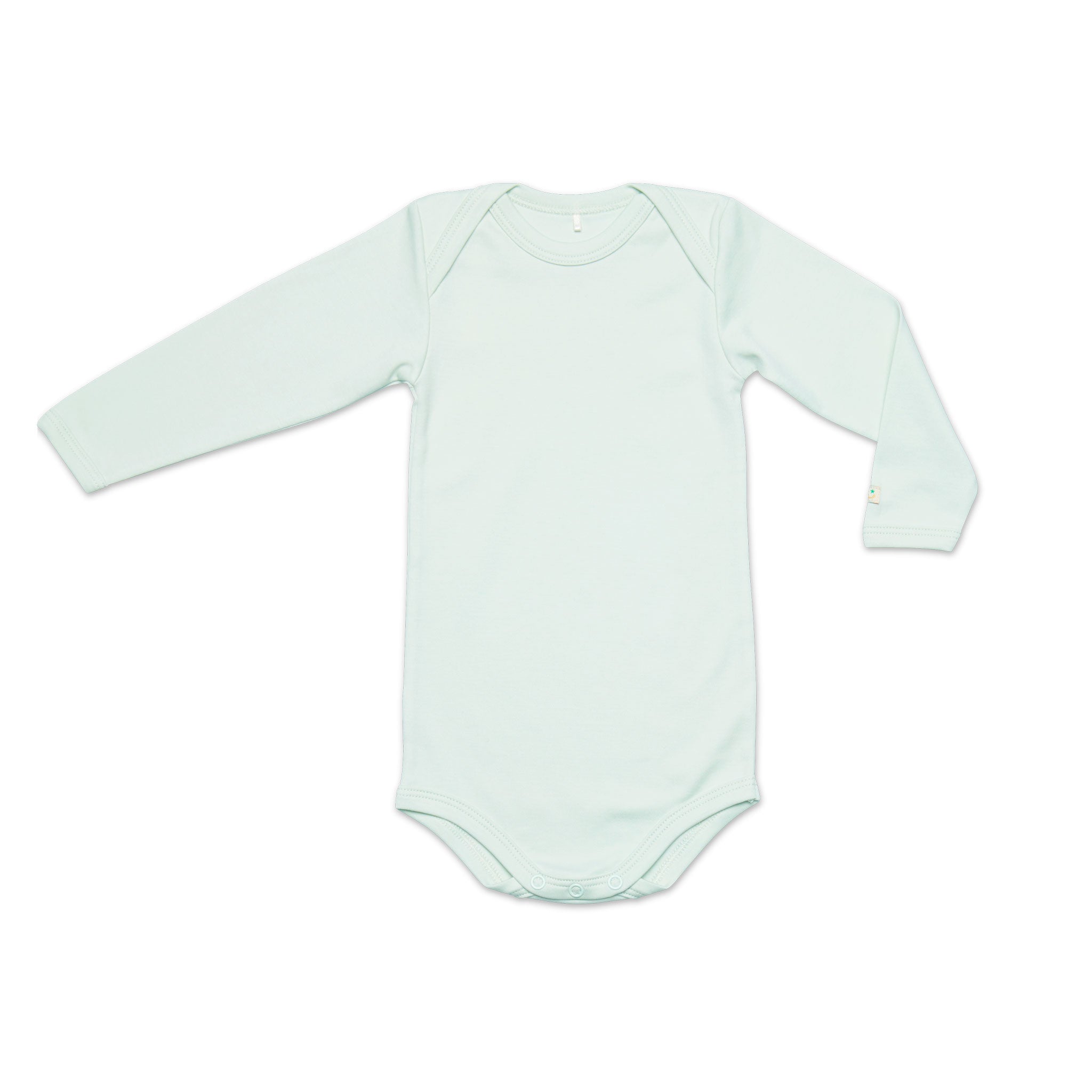 Klassisk mintfärgad body tillverkad i mjuk ekologisk pimabomull