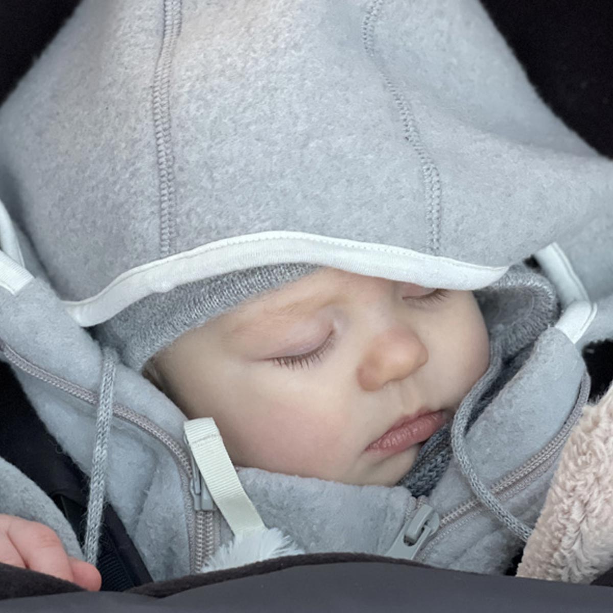 Megeve Baby Overalls Wool Fleece Oatmeal