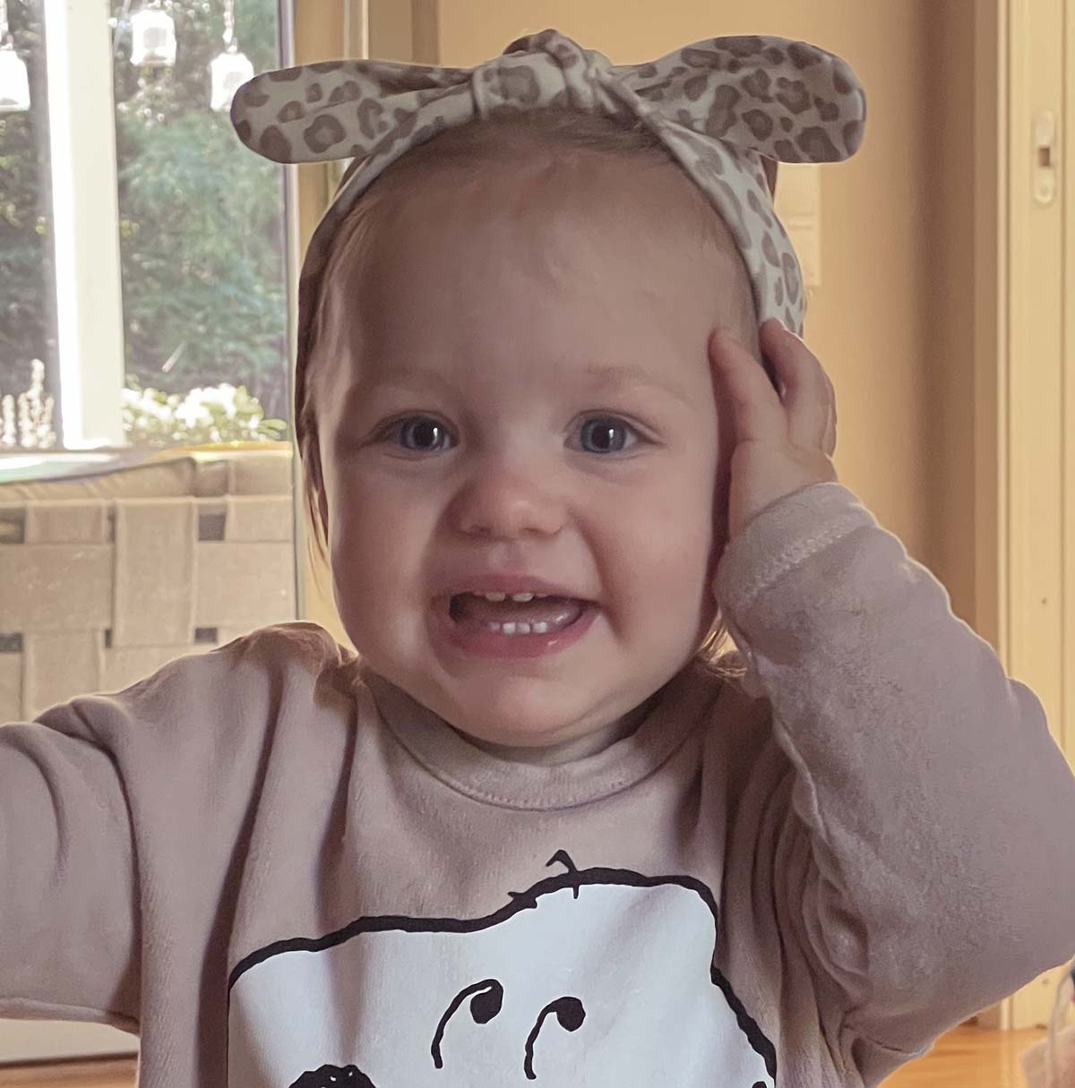 Minou Headband Greige Leo